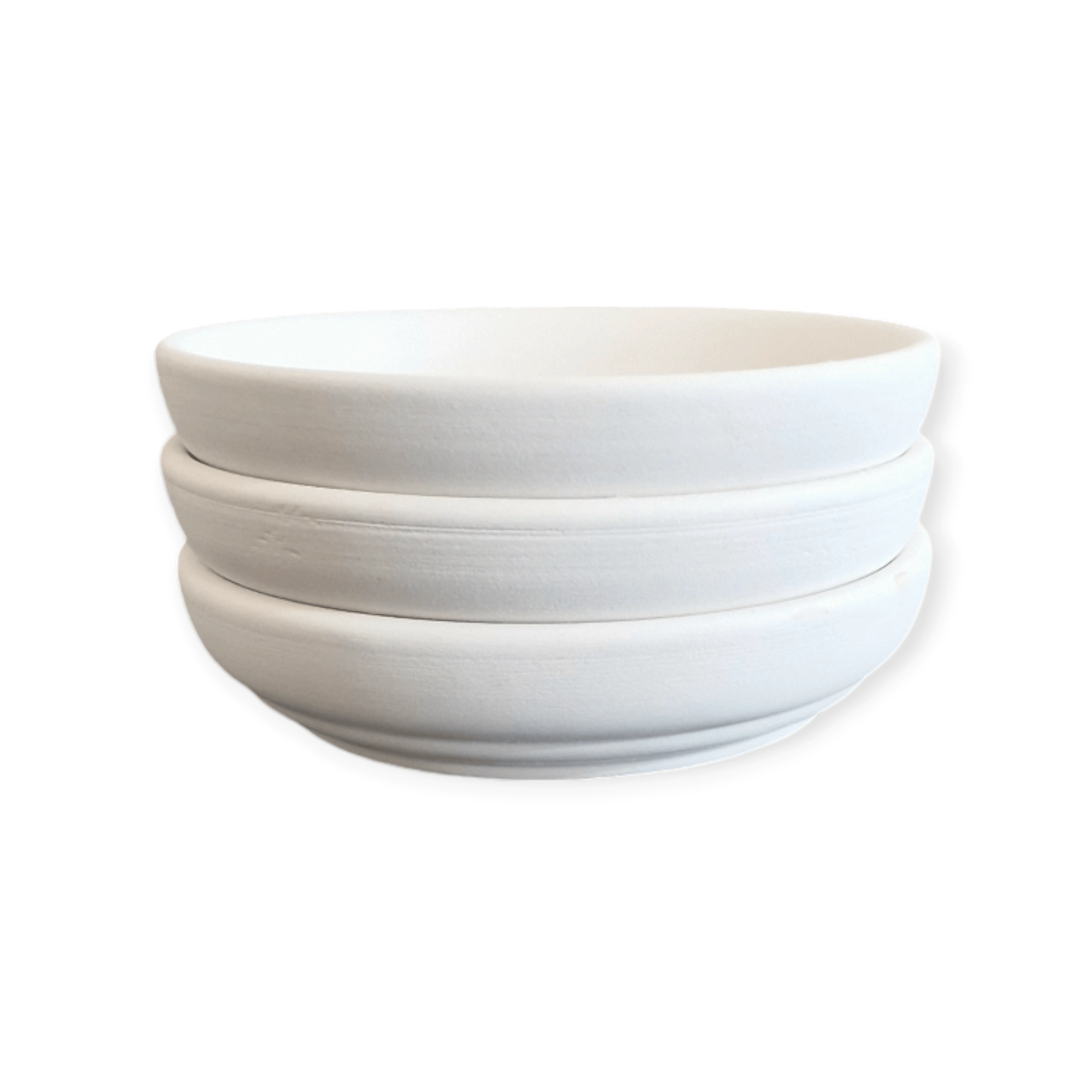 Dik Kenarlı Step Tabak Seramik Bisküvi 12 cm 3 Adet
