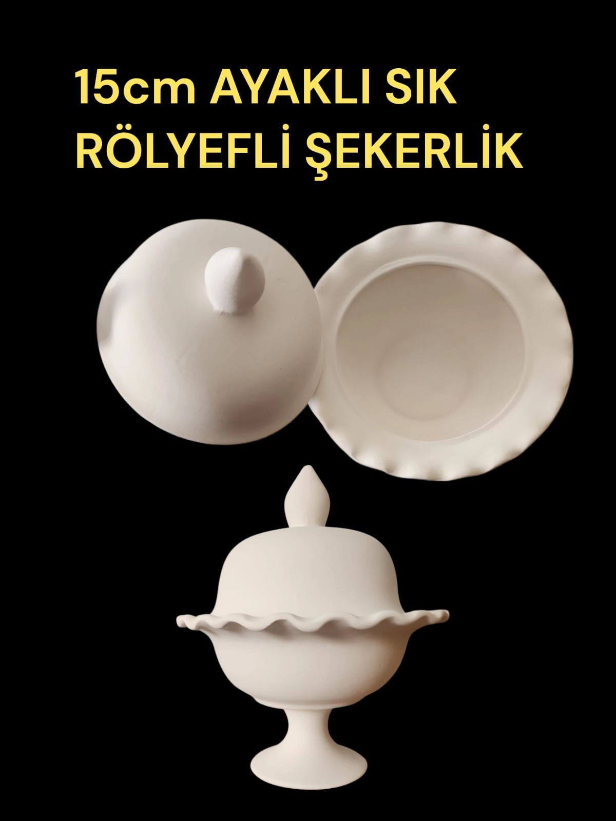 Ayaklı Şekerlik Rölyefli Alçı Kalıp 