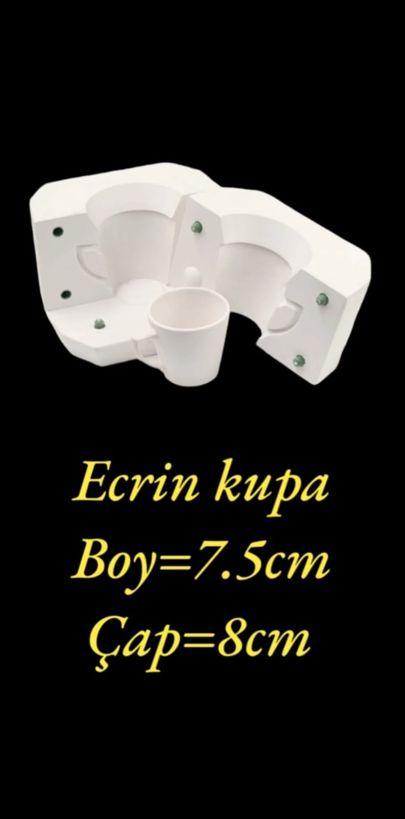 Ecrin Kupa Alçı Kalıp 