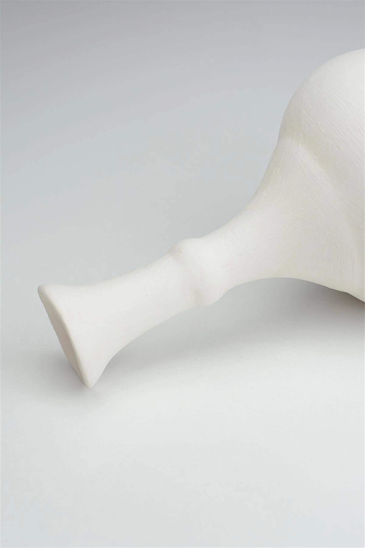Çini Gözyaşı Vazo 30 Cm Bisküvi(Ham Ürün)