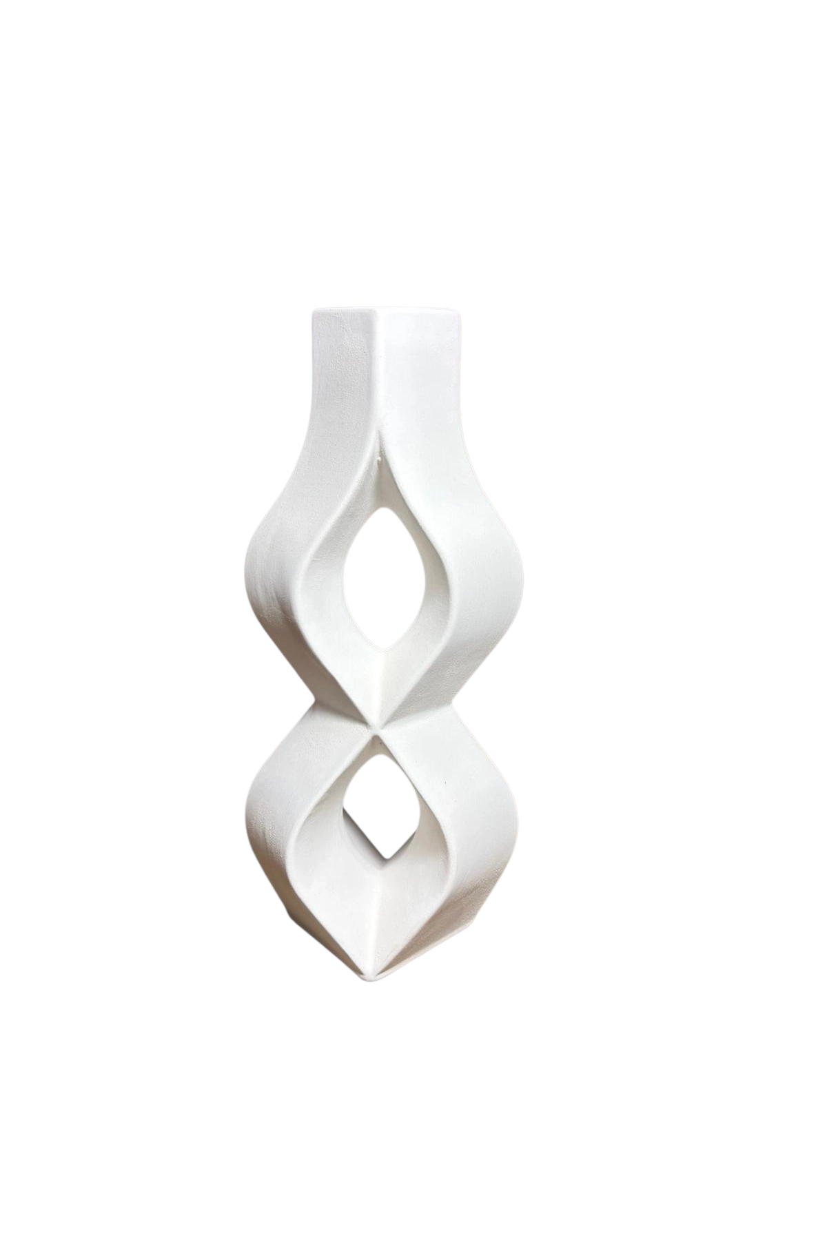 Seramik Sonsuzluk Vazo Bisküvi(YarıMamul) 23 cm