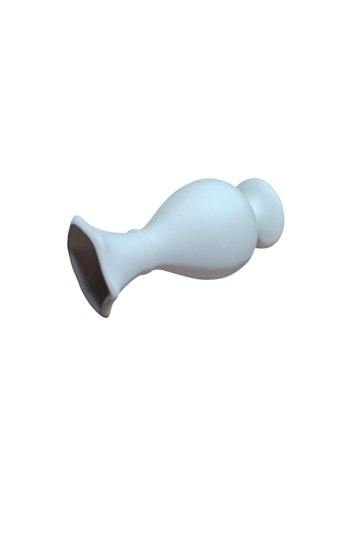Çini Sümbül Vazo 15 Cm Bisküvi(Ham Ürün)