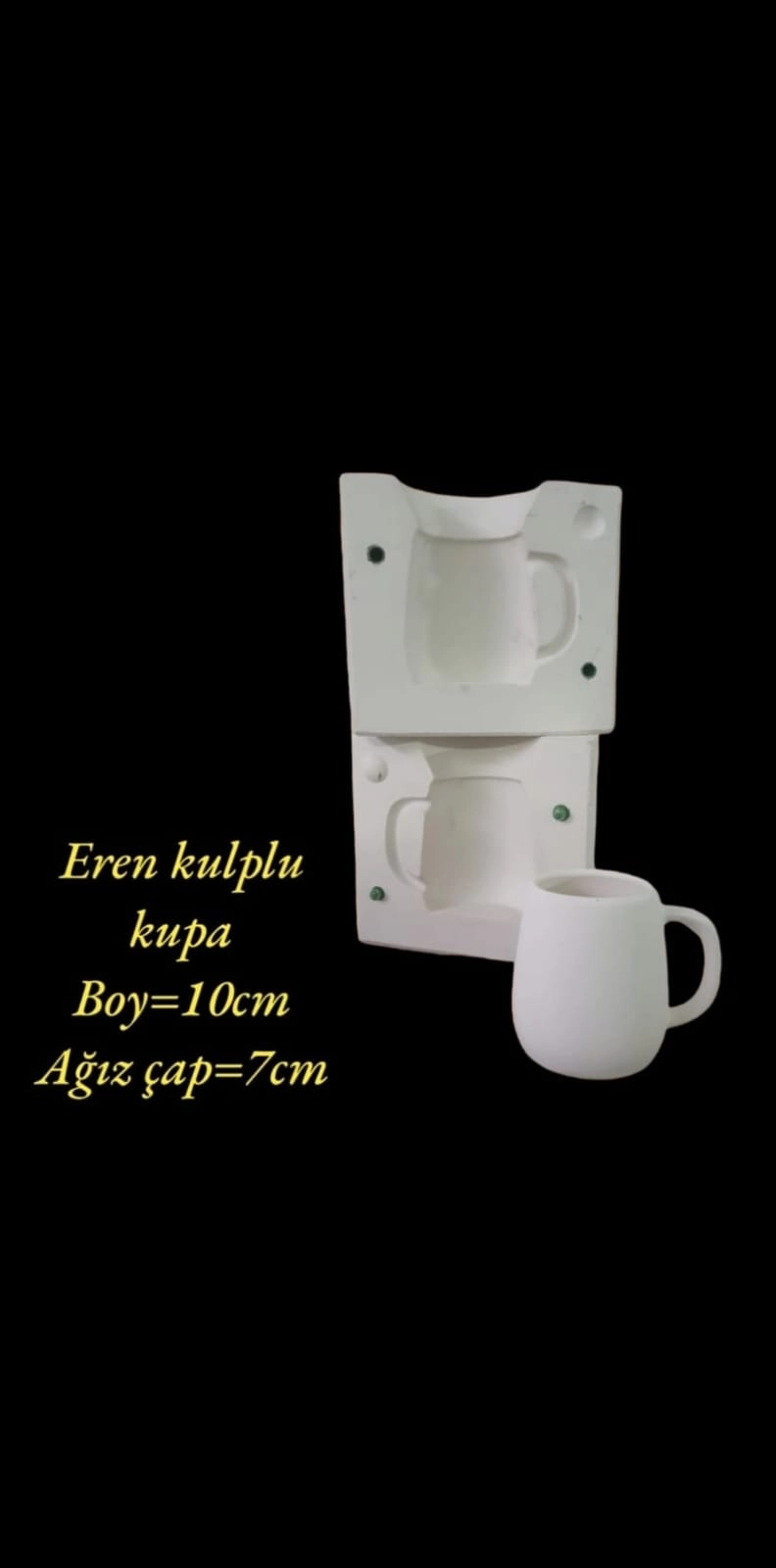 Mina Kupa Alçı Kalıp 