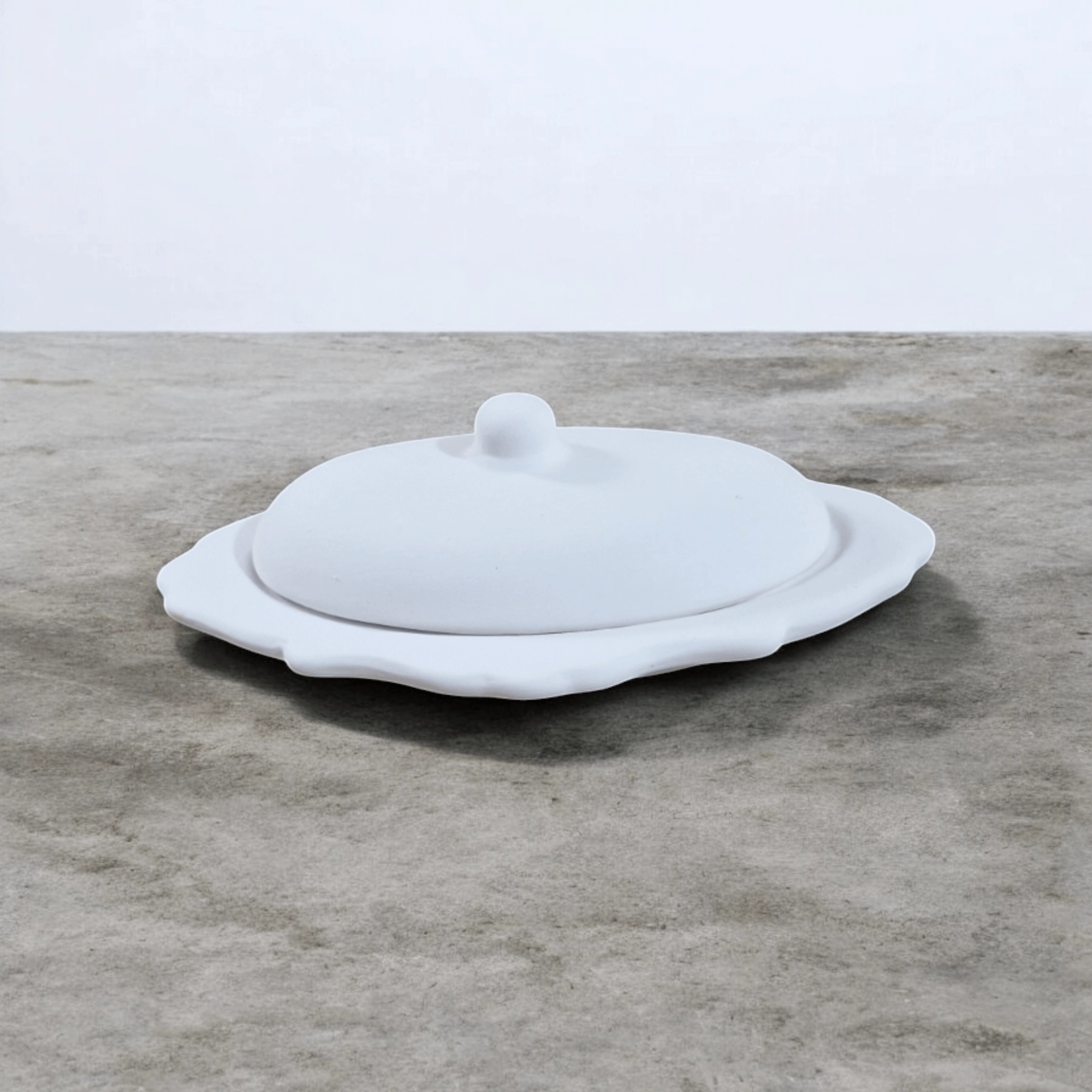Çini Oval Şekerlik Biskuvi 22 cm (HamÜrün)