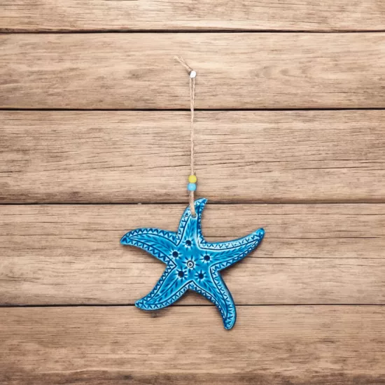 Dekoratif Deniz Yıldızı Duvar Süsü 17 cm 