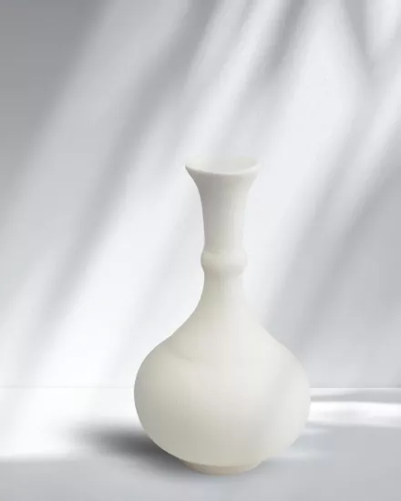 Çini Gözyaşı Vazo 30 Cm Bisküvi(Ham Ürün)