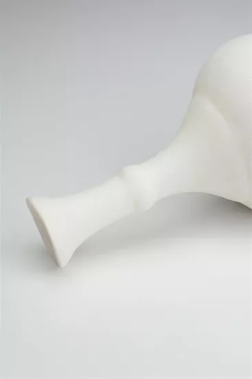 Çini Gözyaşı Vazo 30 Cm Bisküvi(Ham Ürün)