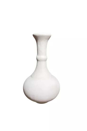 Çini Gözyaşı Vazo 15 Cm Bisküvi(Ham Ürün)
