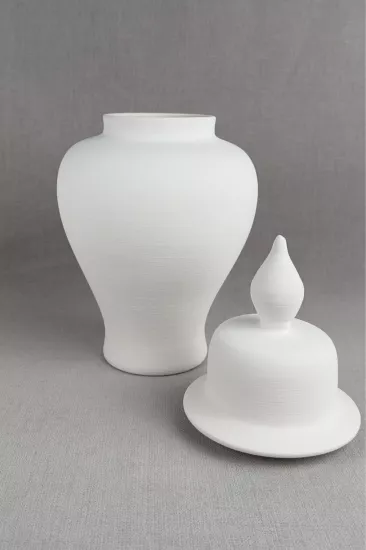 Çini Şah Küp  10 Cm Bisküvi(Ham Ürün)